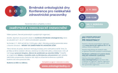 Pozvánka na Brněnské onkologické dny