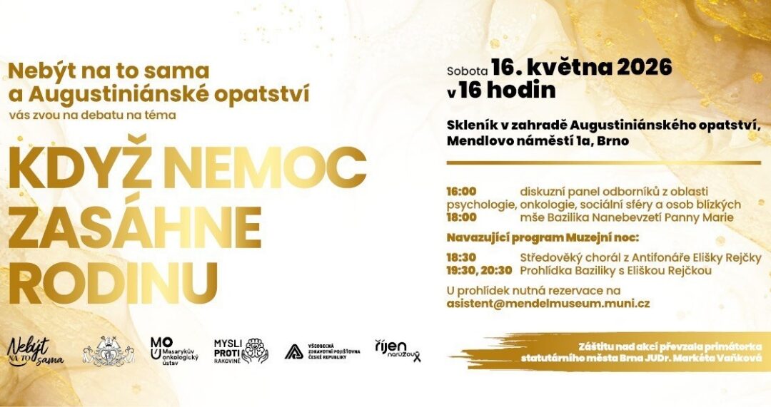 4. ročník panelové diskuze na téma „Když nemoc zasáhne rodinu“